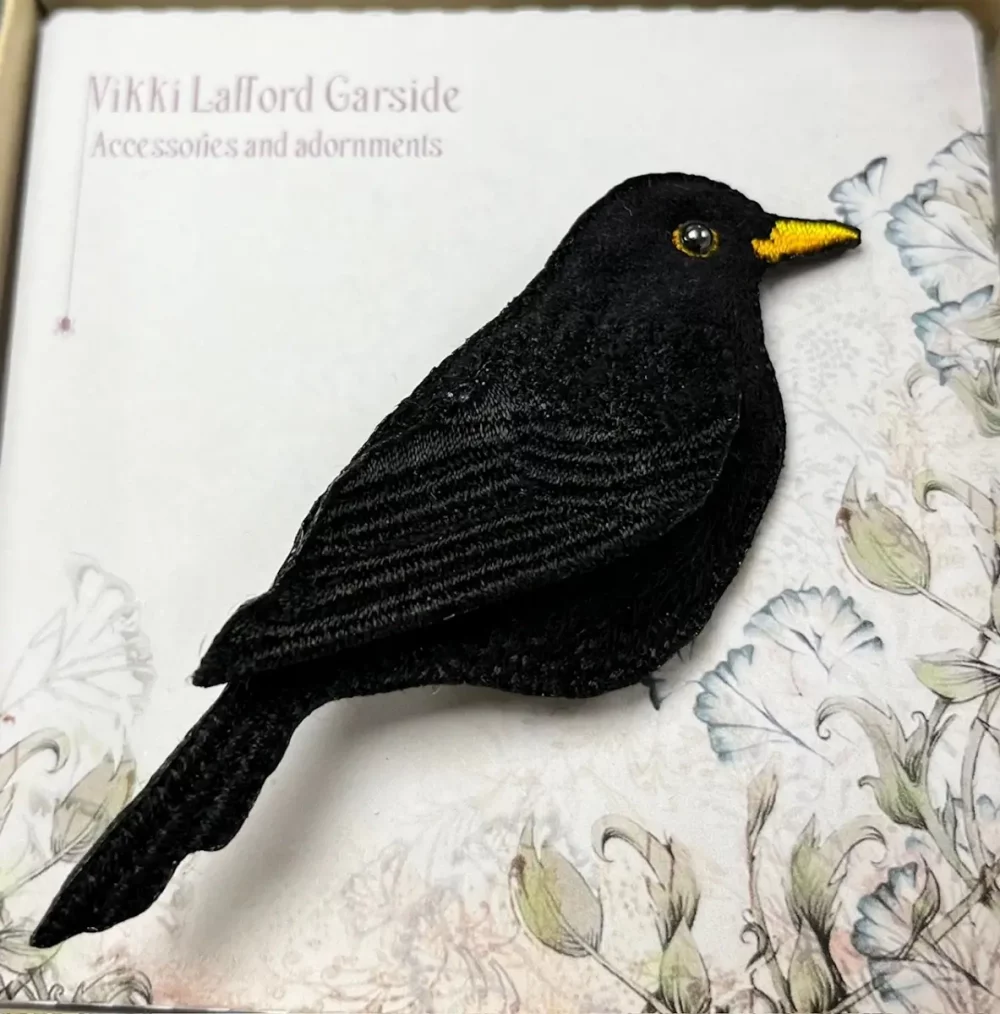 Blackbird brooch