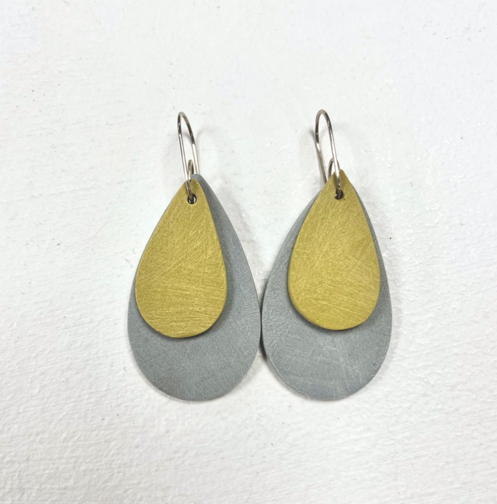 13804 grey yellow teardrop earrings Clare Lloyd.jpg