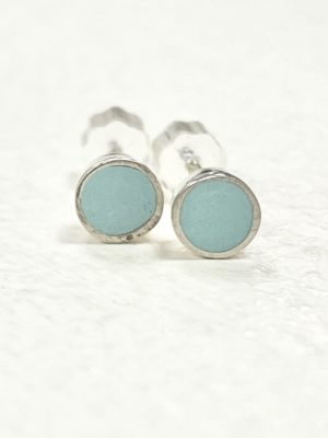 14054 small colour dot light blue silver stud earrings Clare Lloyd.jpg