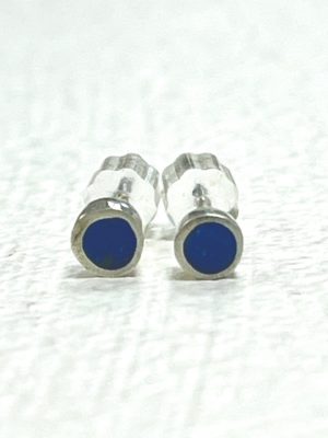 14056 small colour dot blue silver stud earrings Clare Lloyd.jpg