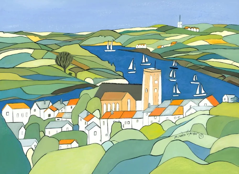 3147 Salcombe Church Print Miranda Garner.webp