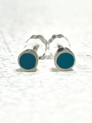 14057 small colour dot turquoise blue silver stud earrings Clare Lloyd.jpg